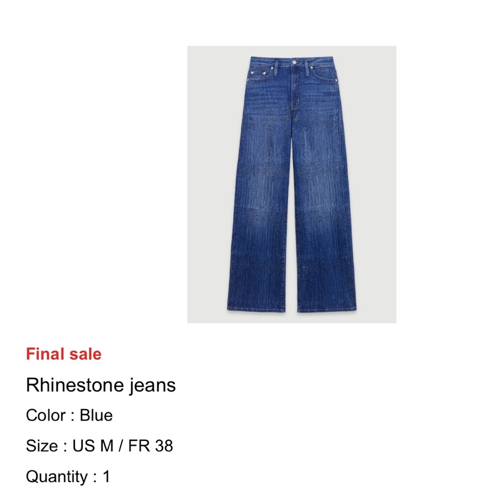 Maje Rhinestone Jeans - Picture 10 of 10
